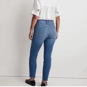 Madewell Slim Straight Jeans in Light Blue Denim